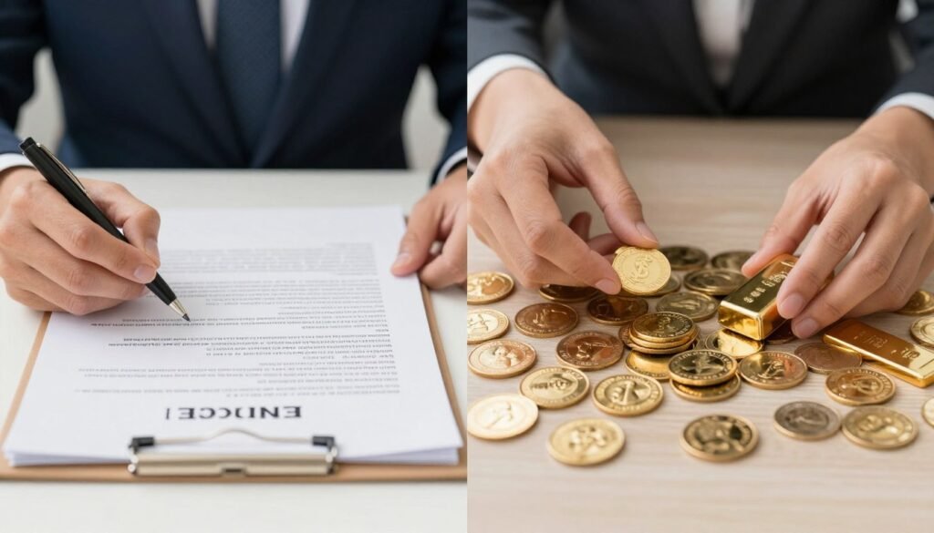 Investor control comparison showing Gold IRA vs Physical Gold management options Investor control comparison showing Gold IRA vs Physical Gold management options