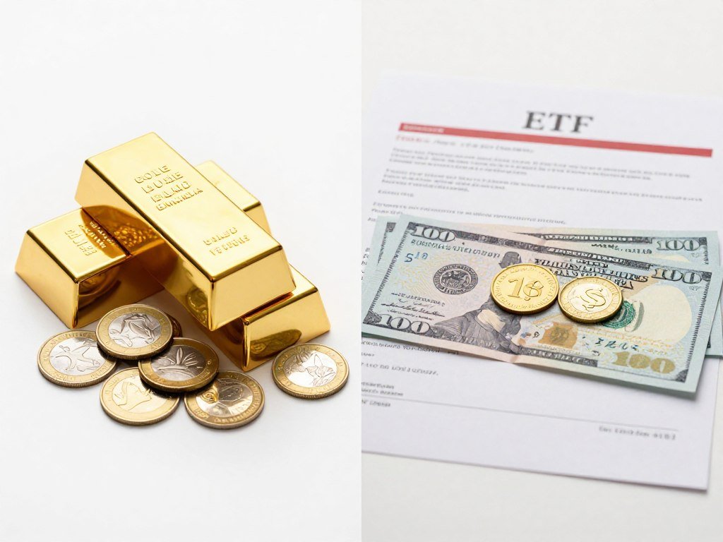 Physical gold bars next to paper gold certificates, illustrating different ways gold preserves value