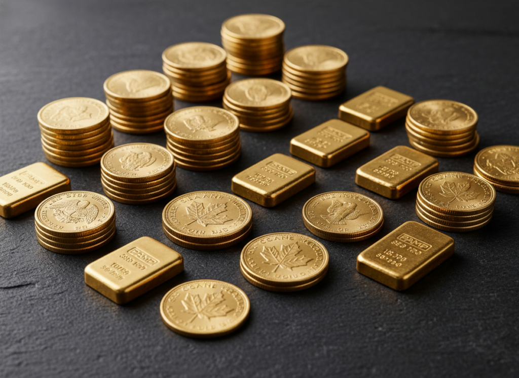 Physical gold coins and bars eligible for Gold IRA investments
