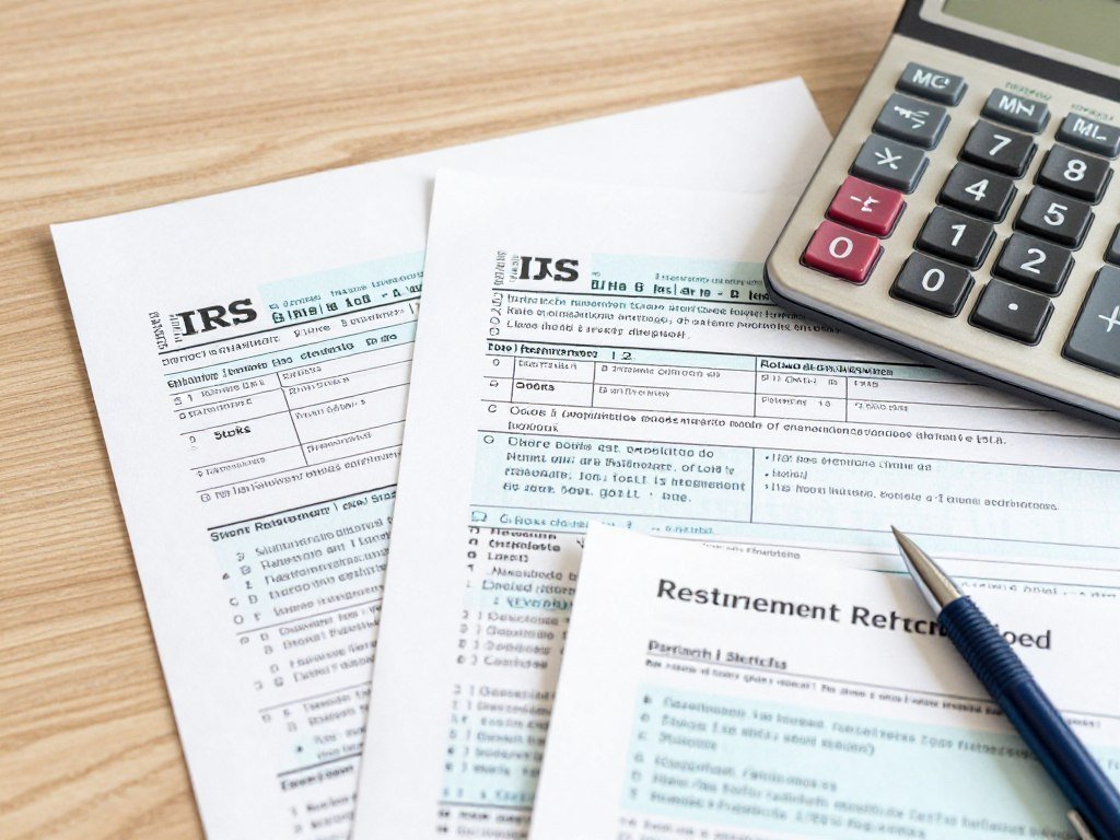 Tax planning documents comparing gold vs stocks taxation in retirement accounts
